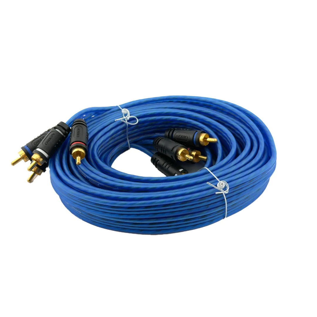 ORION Wired CR44CH 4-Channel RCA Cable, 17-Ft Blue CCA Car Audio Interconnect - Image 2