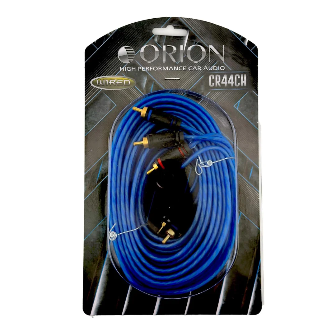 ORION Wired CR44CH 4-Channel RCA Cable, 17-Ft Blue CCA Car Audio Interconnect - Image 3