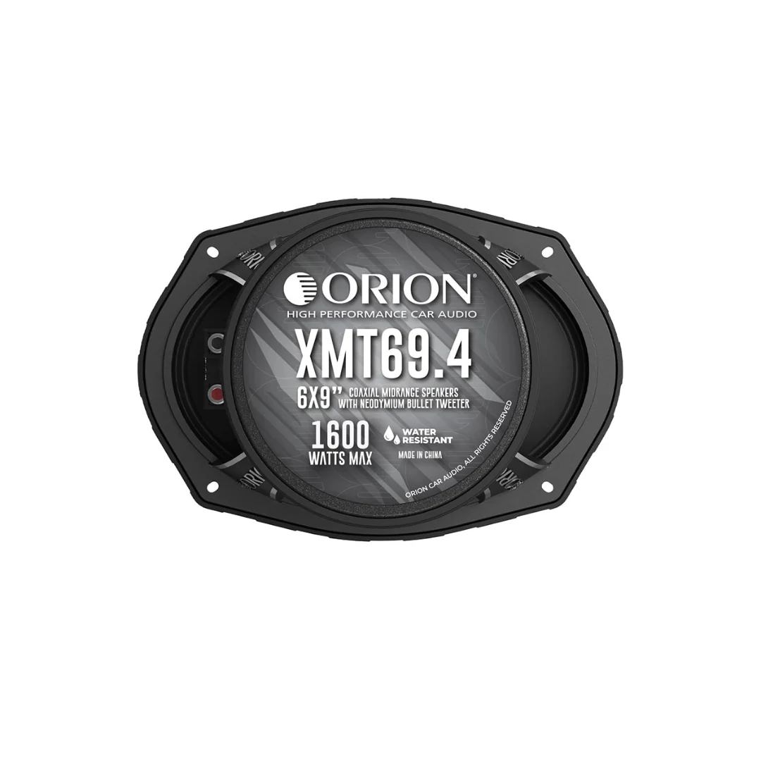 Orion XMT69.4 6x9 Water-Resistant Midrange Coaxial Speakers W/ Grills | 400W RMS 4 Ohm (Pair) - Image 8