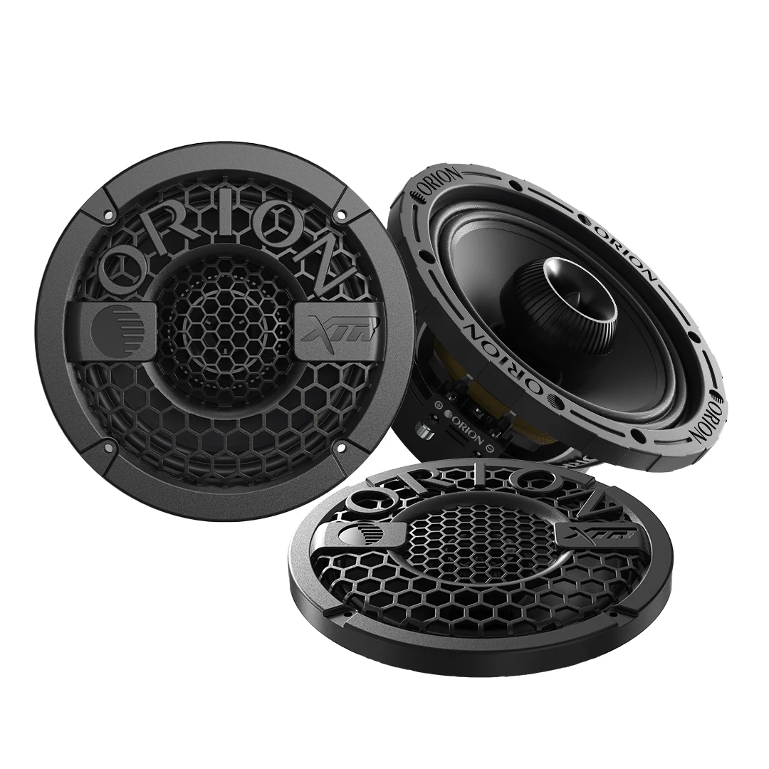 Orion XMT80.2 8” Water-Resistant Midrange Coaxial Speakers W/ Grills | 400W RMS 2 Ohm (Pair)