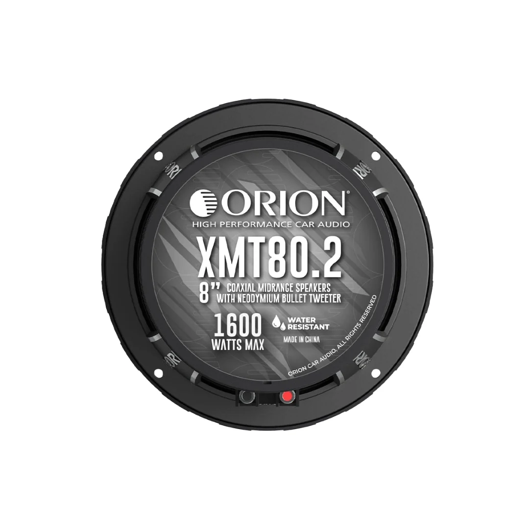 Orion XMT80.2 8” Water-Resistant Midrange Coaxial Speakers W/ Grills | 400W RMS 2 Ohm (Pair) - Image 8