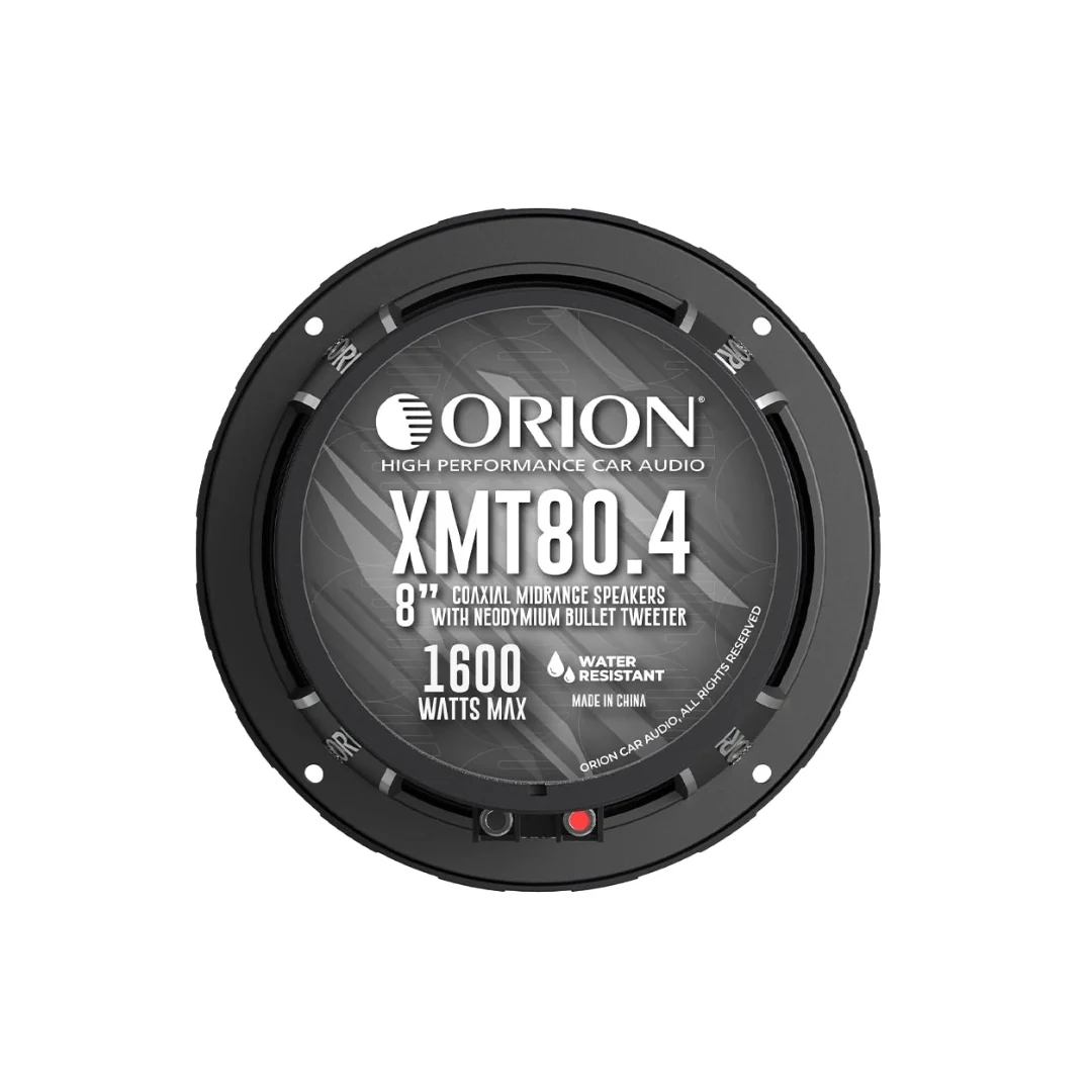 Orion XMT80.4 8" Water-Resistant Midrange Coaxial Speakers W/ Grills | 400W RMS 4 Ohm (Pair) - Image 8